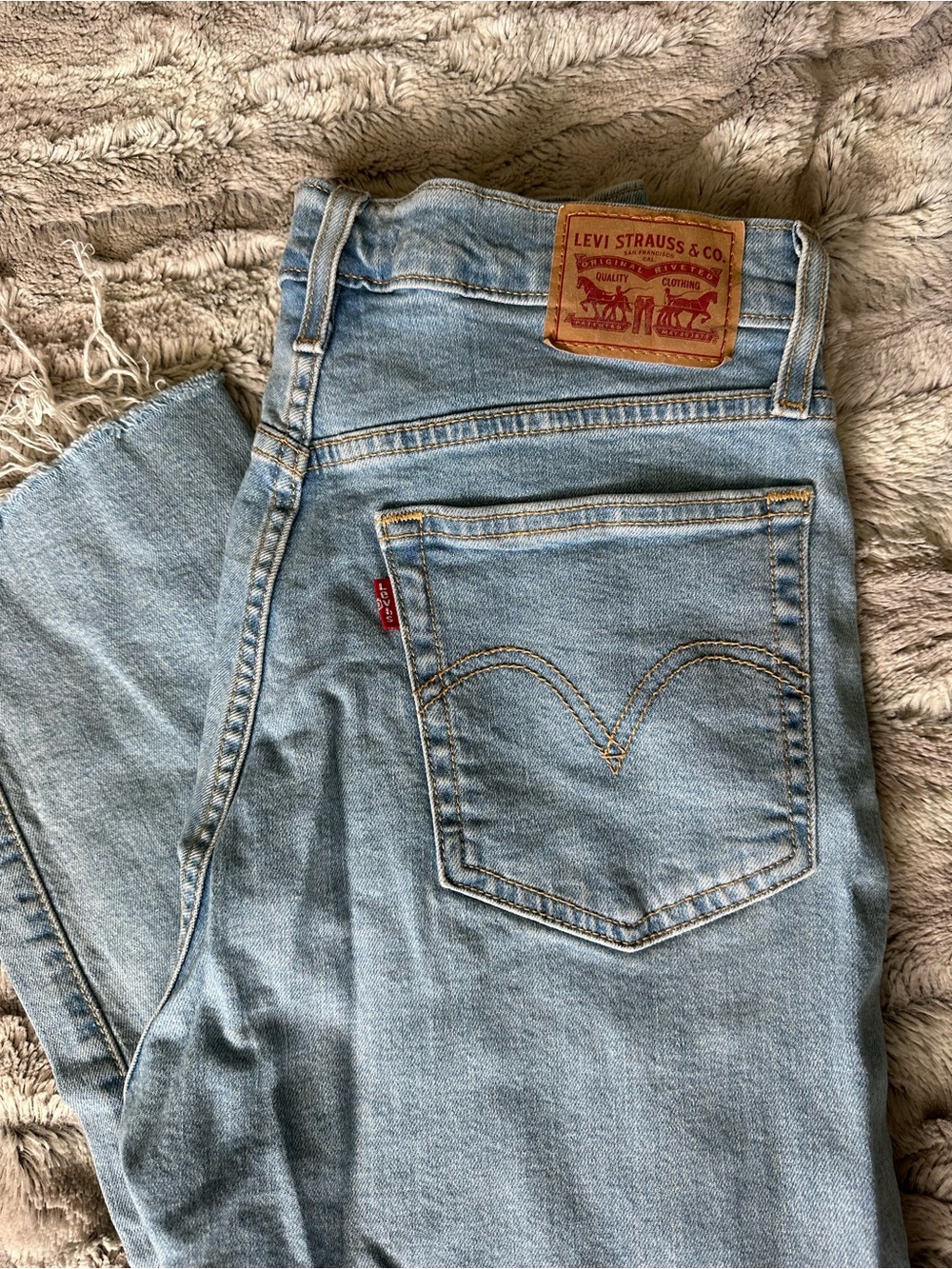 Levi's Wedgie Straight Light Wash Denim